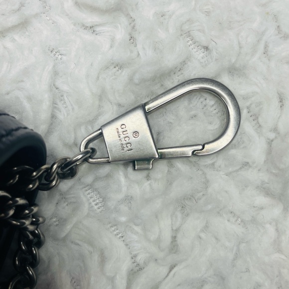 Gucci GG Denim Monogram Super Mini Dionysus Shoulder Crossbody Bag Black 476432 - Picture 12 of 17